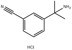 3-(2-aminopropan-2-yl)benzonitrile hydrochloride Structure