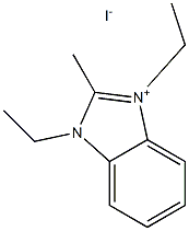 1,3-DIETHYL-2-METHYL-3H-BENZOIMIDAZOL-1-IUM, IODIDE Structure