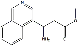 METHYL 3-AMINO-3-(ISOQUINOLIN-4-YL)PROPANOATE Structure