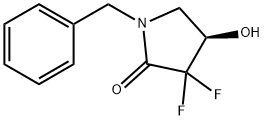 (4R)-1-BENZYL-3,3-DIFLUORO-4-HYDROXYPYRROLIDIN-2-ONE Structure