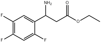 ETHYL 3-AMINO-3-(2,4,5-TRIFLUOROPHENYL)PROPANOATE Structure