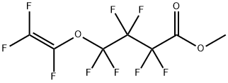 methyl 2,2,3,3,4,4-hexafluoro-4-[(1,2,2-trifluoroethenyl)oxy]butanoate Structure