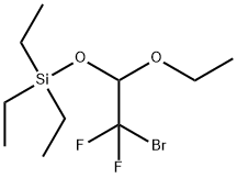 (2-Bromo-1-ethoxy-2,2-difluoroethoxy)triethylsilane 98% 구조식 이미지