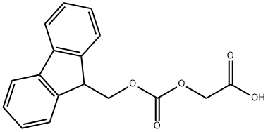 Acetic acid, 2-[[(9H-fluoren-9-ylmethoxy)carbonyl]oxy]- 구조식 이미지