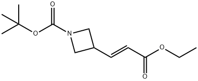 (Z)-tert-butyl 3-(3-ethoxy-3-oxoprop-1-en-1-yl)azetidine-1-carboxylate Structure