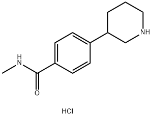 N-methyl-4-(piperidin-3-yl)benzamide hydrochloride 구조식 이미지