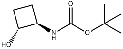 tert-butyl N-[(1R,2R)-2-hydroxycyclobutyl]carbamate Structure