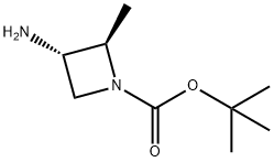 tert-butyl (2R,3S)-3-amino-2-methylazetidine-1-carboxylate Structure