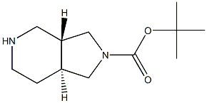 tert-butyl (3aR,7aS)-1,3,3a,4,5,6,7,7a-octahydropyrrolo[3,4-c]pyridine-2-carboxylate Structure