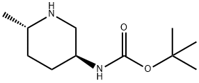 tert-butyl N-[(3S,6S)-6-methylpiperidin-3-yl]carbamate Structure