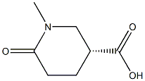(R)-1-methyl-6-oxopiperidine-3-carboxylic acid Structure