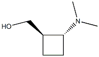 trans-2-(dimethylamino)cyclobutyl methanol 구조식 이미지