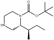(R)-1-Boc-2-((R)-sec-butyl)piperazine Structure