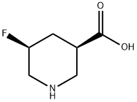 (3R,5S)-5-fluoropiperidine-3-carboxylic acid Structure