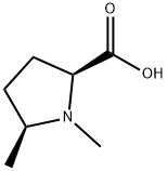 (2S,5S)-1,5-dimethylpyrrolidine-2-carboxylic acid 구조식 이미지