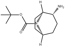 tert-butyl (1S,2R,5S)-2-amino-8-azabicyclo[3.2.1]octane-8-carboxylate Structure