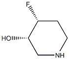 (3S,4R)-4-fluoropiperidin-3-ol 구조식 이미지