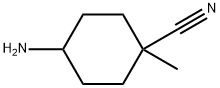 4-amino-1-methylcyclohexane-1-carbonitrile Structure
