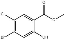 methyl 4-bromo-5-chloro-2-hydroxybenzoate Structure