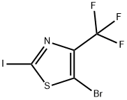 5-bromo-2-iodo-4-(trifluoromethyl)-1,3-thiazole Structure
