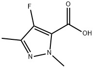 4-fluoro-1,3-dimethyl-1H-pyrazole-5-carboxylic acid Structure