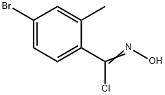 4-Bromo-N-hydroxy-2-methylbenzene-1-carbonimidoyl chloride 구조식 이미지