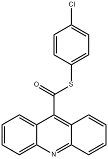 9-Acridinecarbothioic acid S-(4-chlorophenyl) ester 구조식 이미지