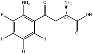 L-Kynurenine-d4 Trifluoroacetic Acid Salt Structure