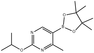 2-Isopropoxy-4-methyl-5-(4,4,5,5-tetramethyl-[1,3,2]dioxaborolan-2-yl)-pyrimidine Structure
