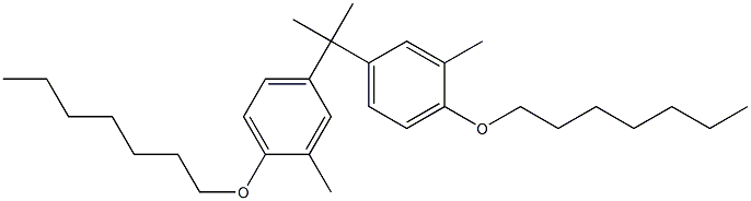 2,2-bis(4-(heptyloxy)-3-methylphenyl)propane Structure