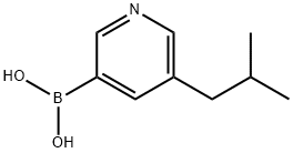 (5-isobutylpyridin-3-yl)boronic acid Structure