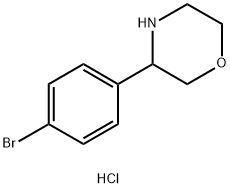 3-(4-BROMOPHENYL)MORPHOLINE HYDROCHLORIDE Structure