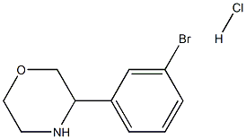 3-(3-bromophenyl)morpholine hydrochloride 구조식 이미지