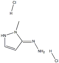 3-hydrazinylidene-2-methyl-2,3-dihydro-1H-pyrazole dihydrochloride 구조식 이미지