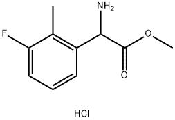 METHYL2-AMINO-2-(3-FLUORO-2-METHYLPHENYL)ACETATE HYDROCHLORIDE Structure