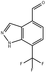 7-(trifluoromethyl)-1H-indazole-4-carbaldehyde Structure