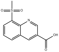 8-(methylsulfonyl)quinoline-3-carboxylic acid 구조식 이미지