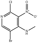 5-bromo-2-chloro-N-methyl-3-nitropyridin-4-amine* Structure