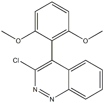 3-chloro-4-(2,6-dimethoxyphenyl)cinnoline Structure