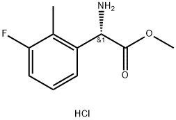 METHYL(2S)-2-AMINO-2-(3-FLUORO-2-METHYLPHENYL)ACETATE HYDROCHLORIDE Structure