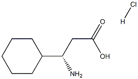 (3S)-3-amino-3-cyclohexylpropanoic acid hydrochloride 구조식 이미지