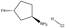 (1R,3R)-3-fluorocyclopentan-1-amine hydrochloride Structure