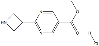 Methyl 2-(azetidin-3-yl)pyrimidine-5-carboxylate hydrochloride Structure