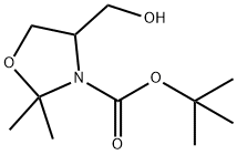 tert-butyl 4-(hydroxymethyl)-2,2-dimethyl-1,3-oxazolidine-3-carboxylate Structure