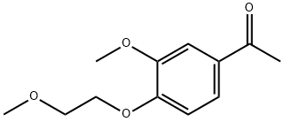Ethanone, 1-[3-methoxy-4-(2-methoxyethoxy)phenyl]- 구조식 이미지