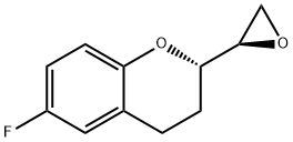 (+)-(S,R)-6-fluoro-3,4-dihydro-2-(2-oxiranyl)-2H-1-benzopyran 구조식 이미지