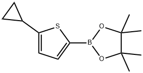 5-(Cyclopropyl)thiophene-2-boronic acid pinacol ester Structure