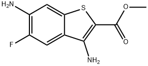 3,6-Diamino-5-fluoro-benzo[b]thiophene-2-carboxylic acid methyl ester Structure