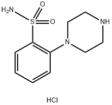 2-(piperazin-1-yl)benzene-1-sulfonamide dihydrochloride 구조식 이미지