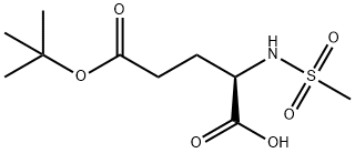 (2S)-5-(tert-Butoxy)-2-methanesulfona
mido-5-oxopentanoic acid 구조식 이미지